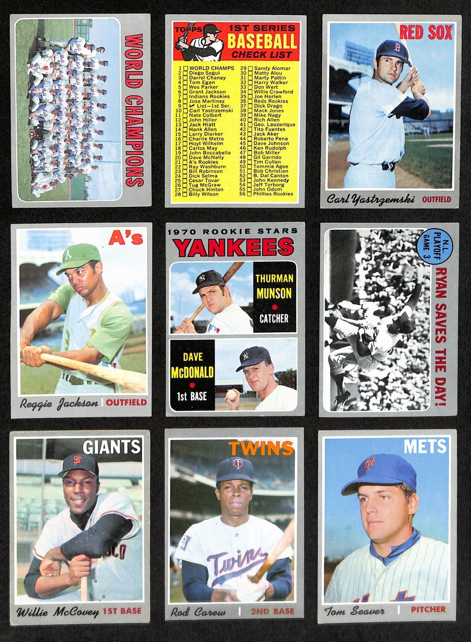 1970 Topps Baseball Card Complete Set (1-720)