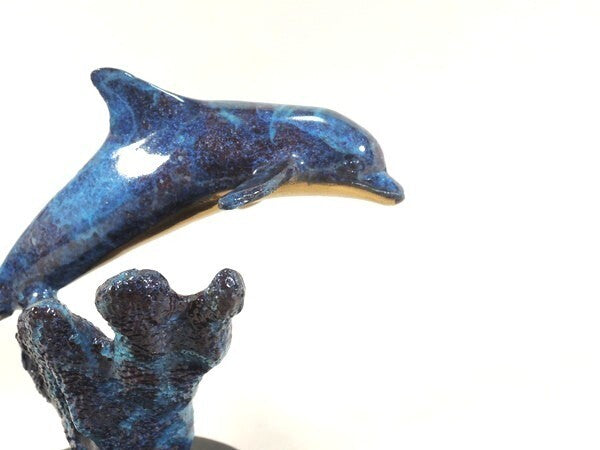 Christian Lassen Bronze Sculpture "Dolphin" Signed Limited Edition 1993