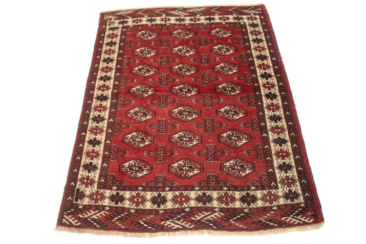 Handmade Semi-Antique Oriental Rug 4X5 Ft Small
