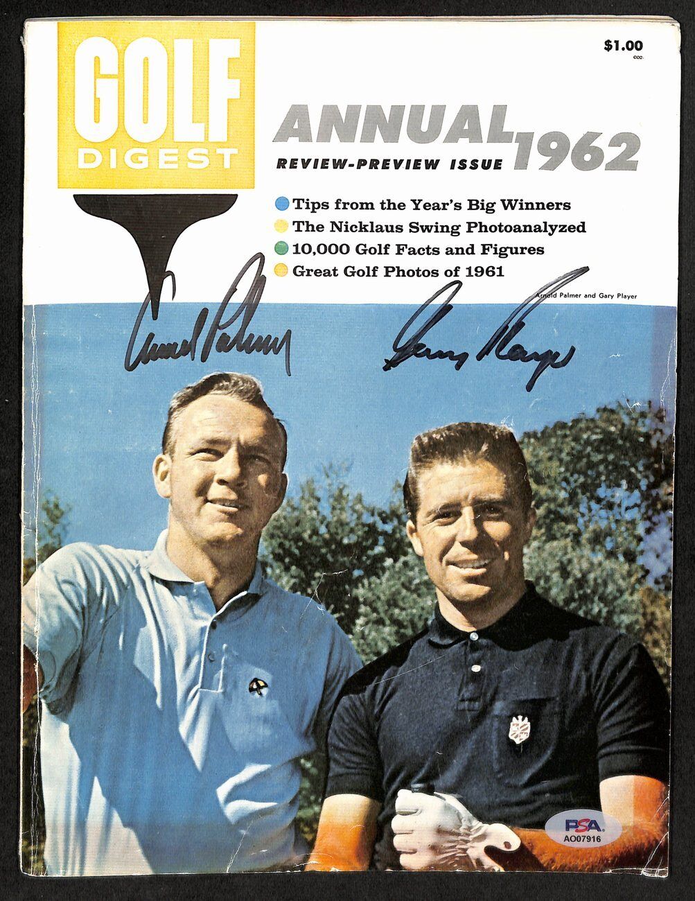 Arnold Palmer/Gary Player Dual-Signed 1962 Golf