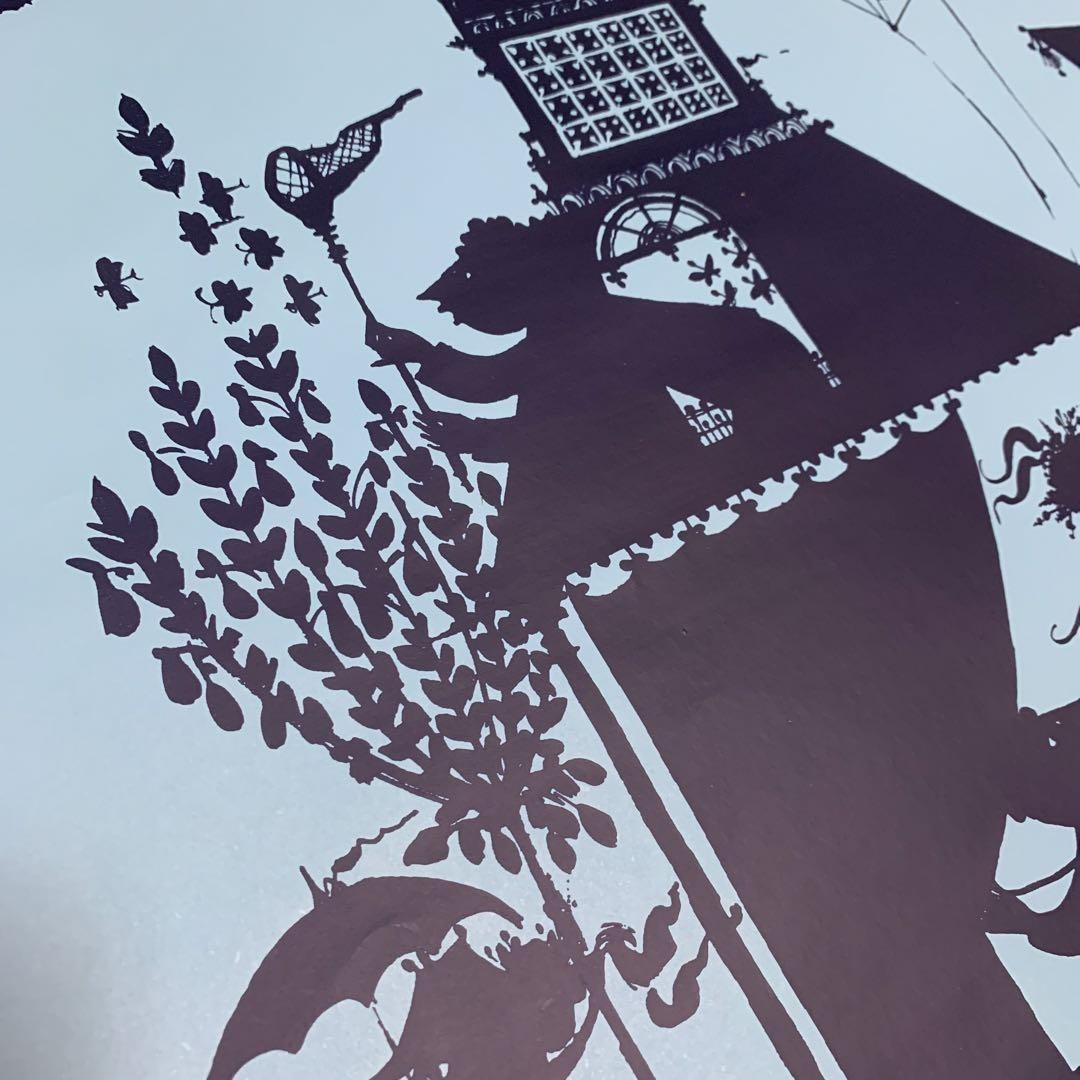 Bjorn Wiinblad Vintage Poster Autumn Season Large 140X50Cm Danish Silhouette Art