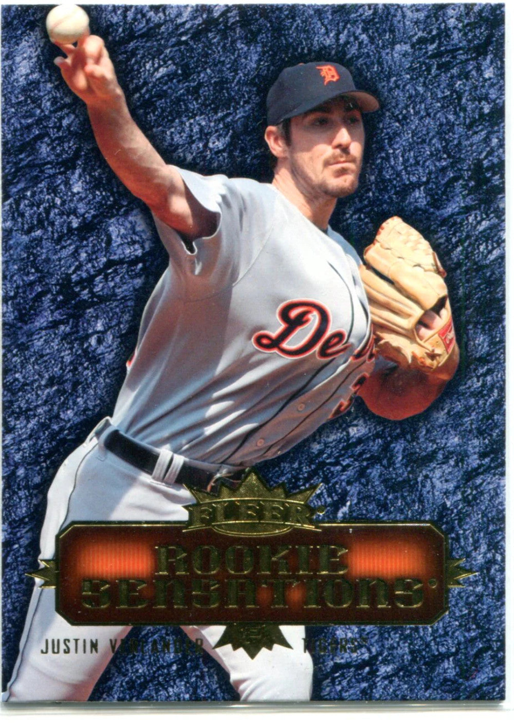 Justin Verlander 2007 Fleer Rookie Sensations Card