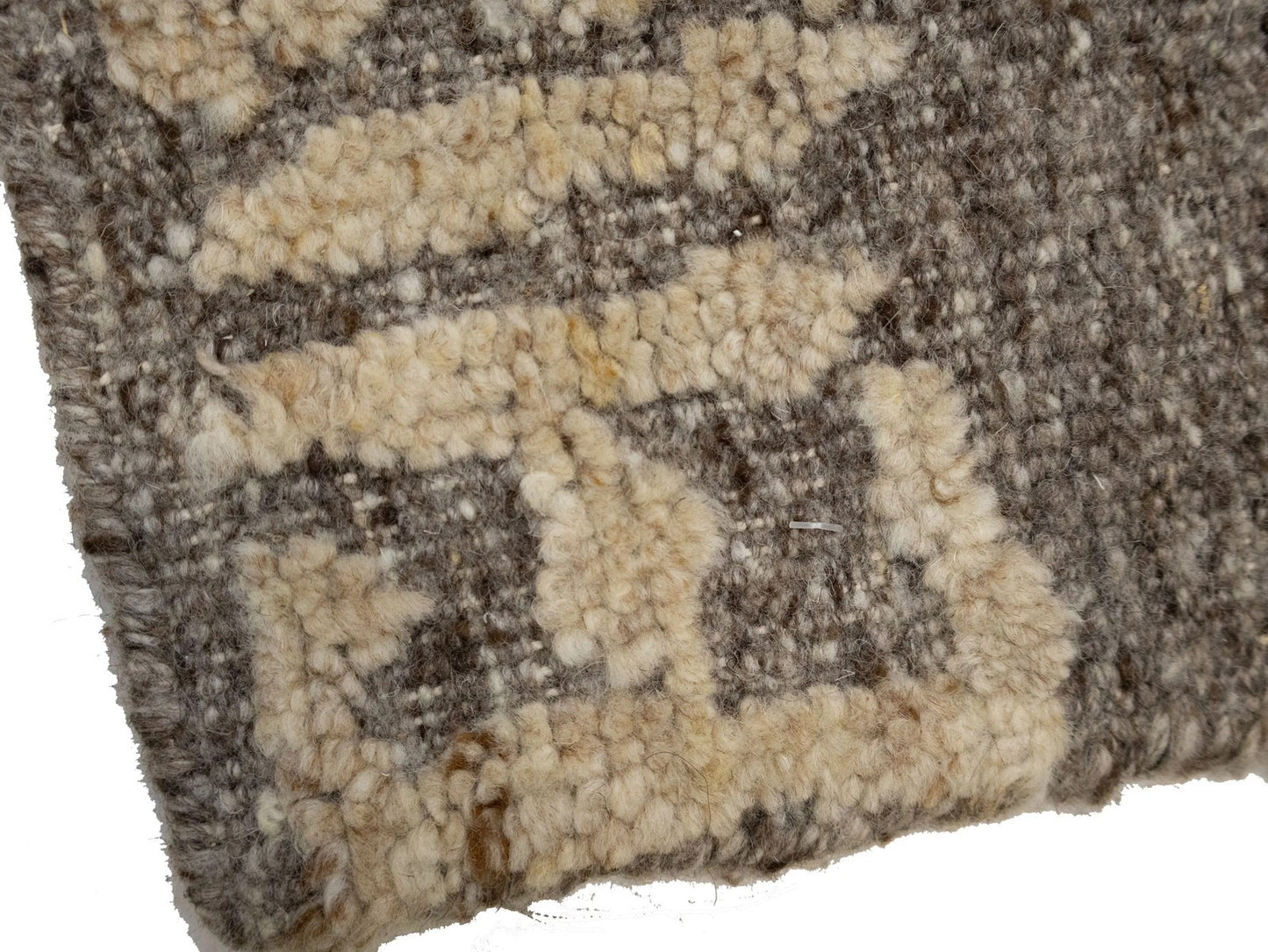 Modern Brown Bordered Design High-Low Relief