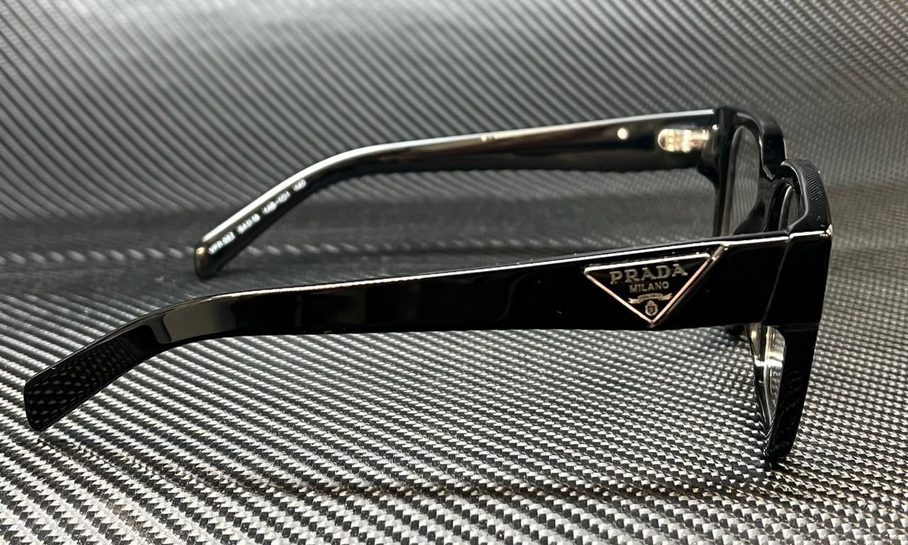 Prada Pr 08Zv 1Ab1O1 Black Men'S 52 Mm Eyeglasses