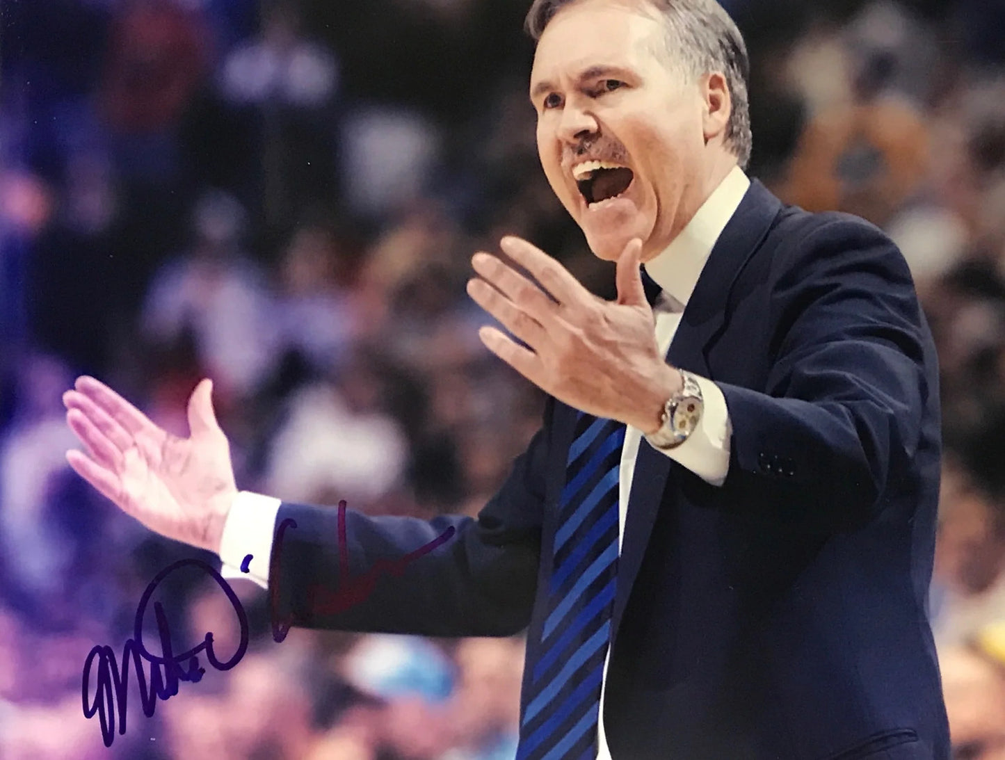 Mike D' Antoni Signed New York Knicks 8X10 Photo