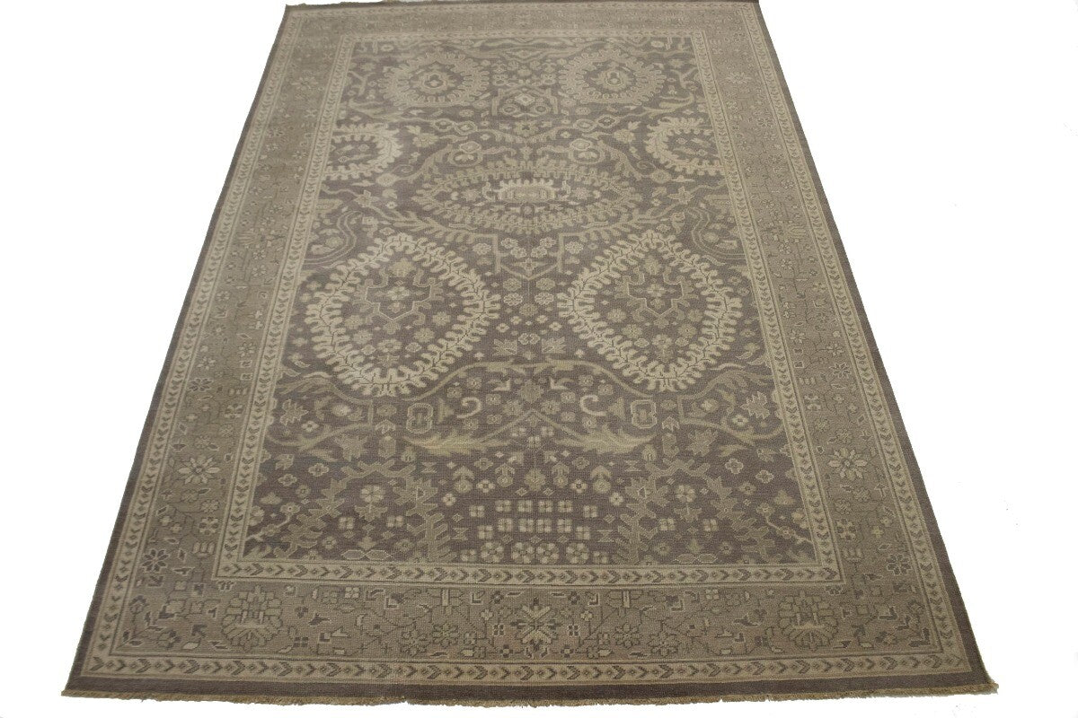 Handmade Extra Large Floral Oriental Rug Low Pile