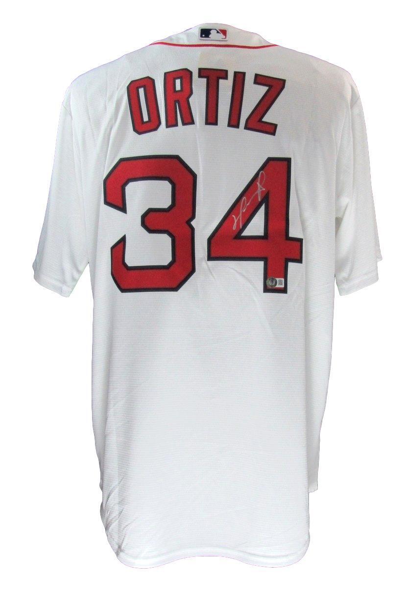 David Ortiz Hof Autographed Nike Baseball Jersey