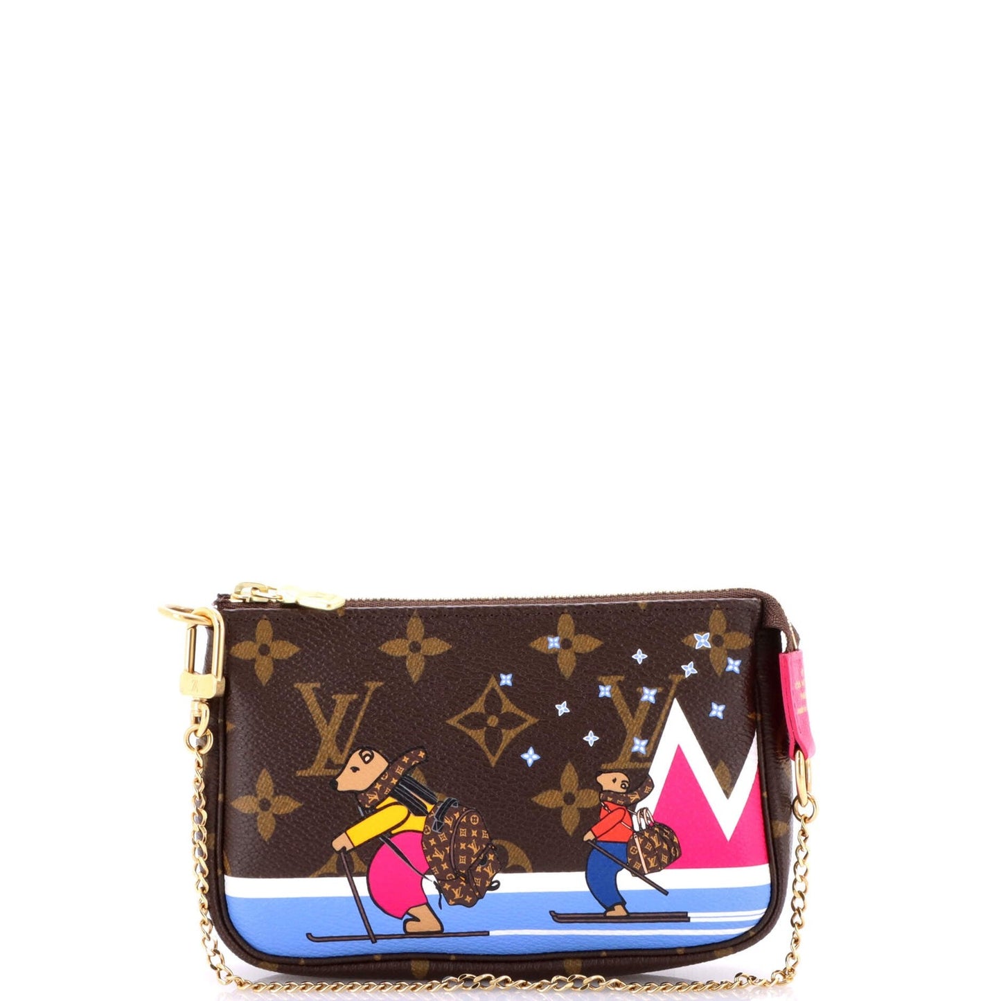 Louis Vuitton Pochette Accessoires Limited Edition Christmas Animation Monogram