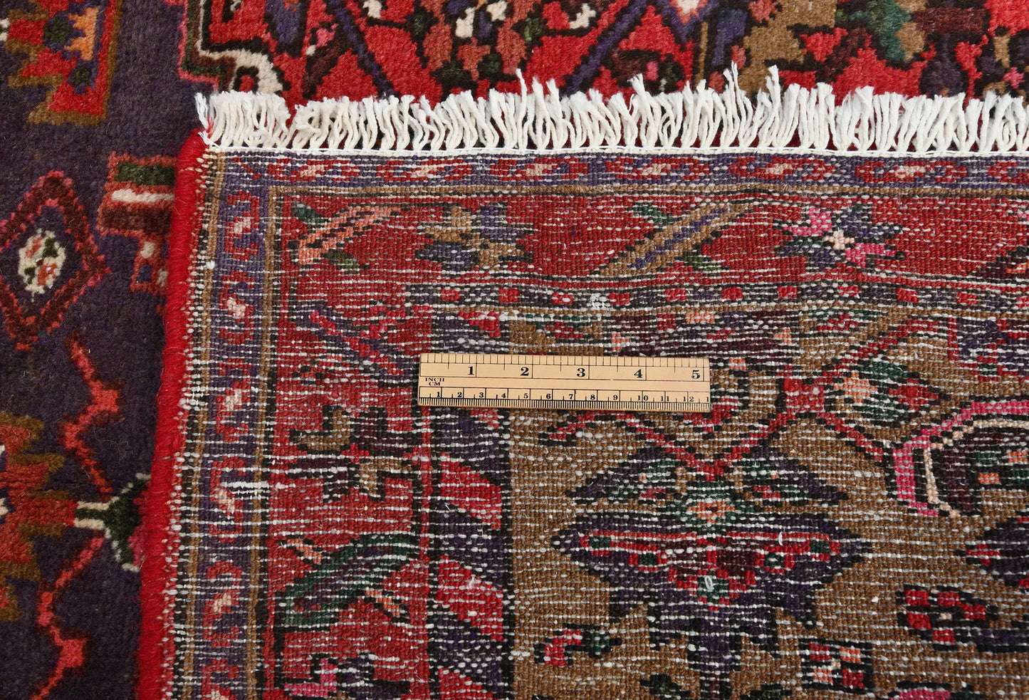 Handmade 3'6X6'3 Oriental Rug Tribal Geometric Farmhouse Kitchen Carpet