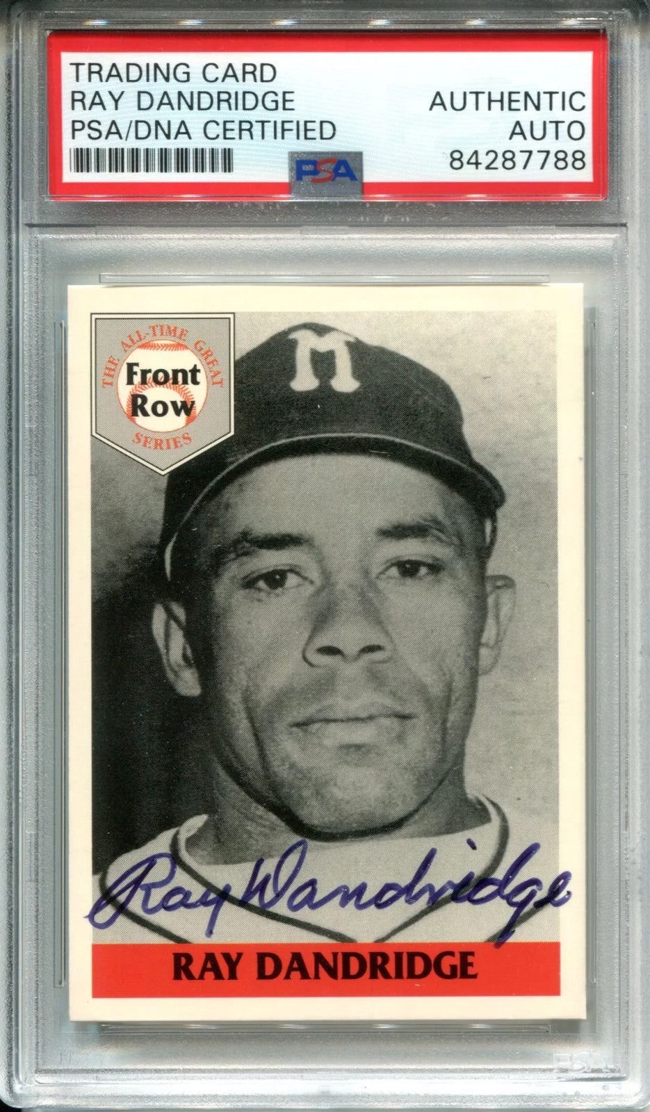 Ray Dandridge Autographed 1992 Front Row Card (Psa)