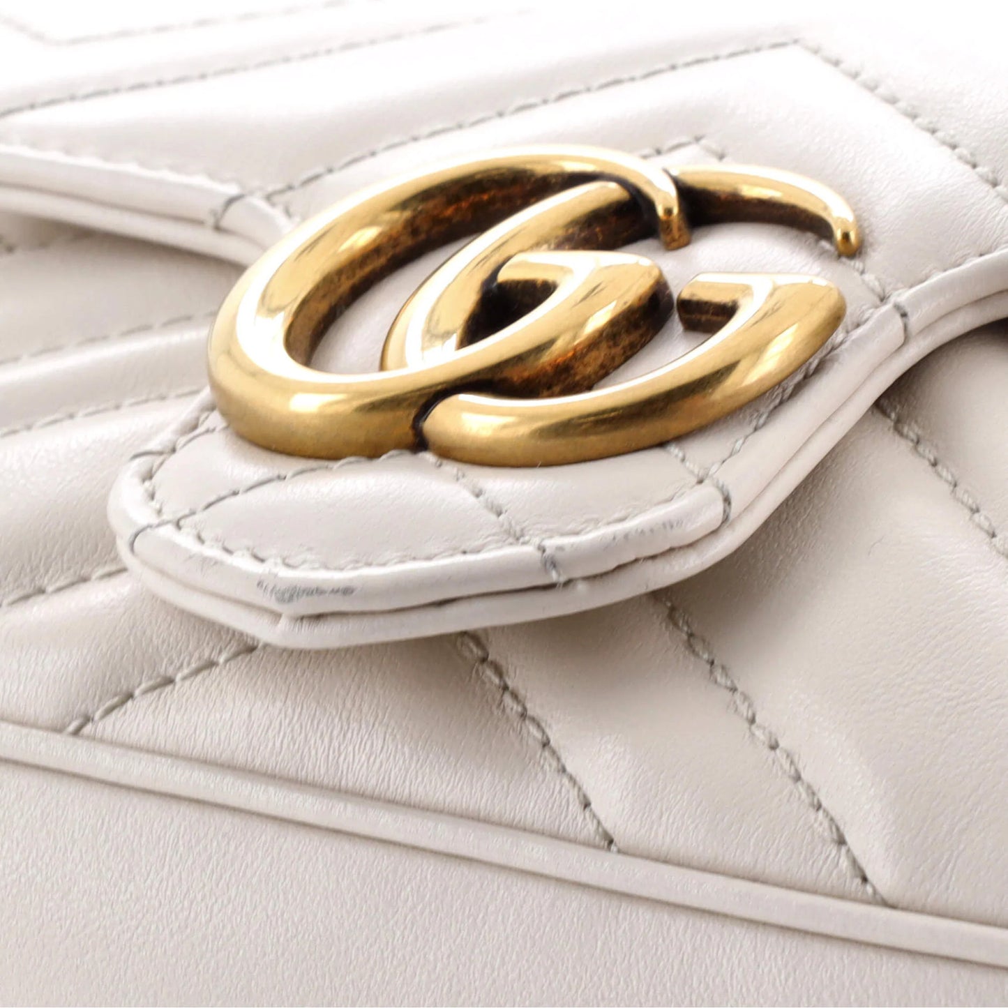 Gucci Gg Marmont Flap Bag Matelasse Leather Super Mini