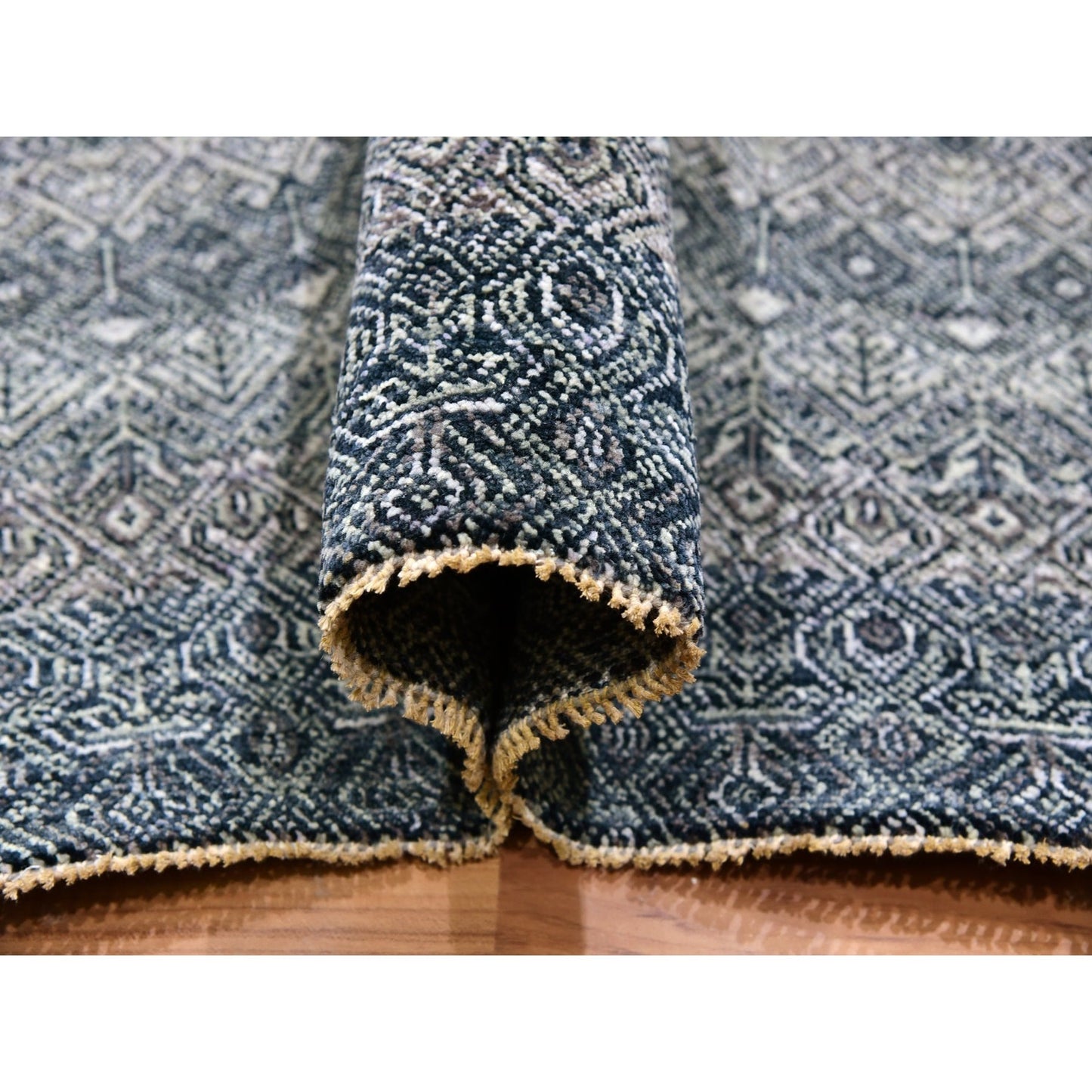 12'1X15'1" Network Gray Wool Hand Knotted Kohinoor Herat Oversized Rug