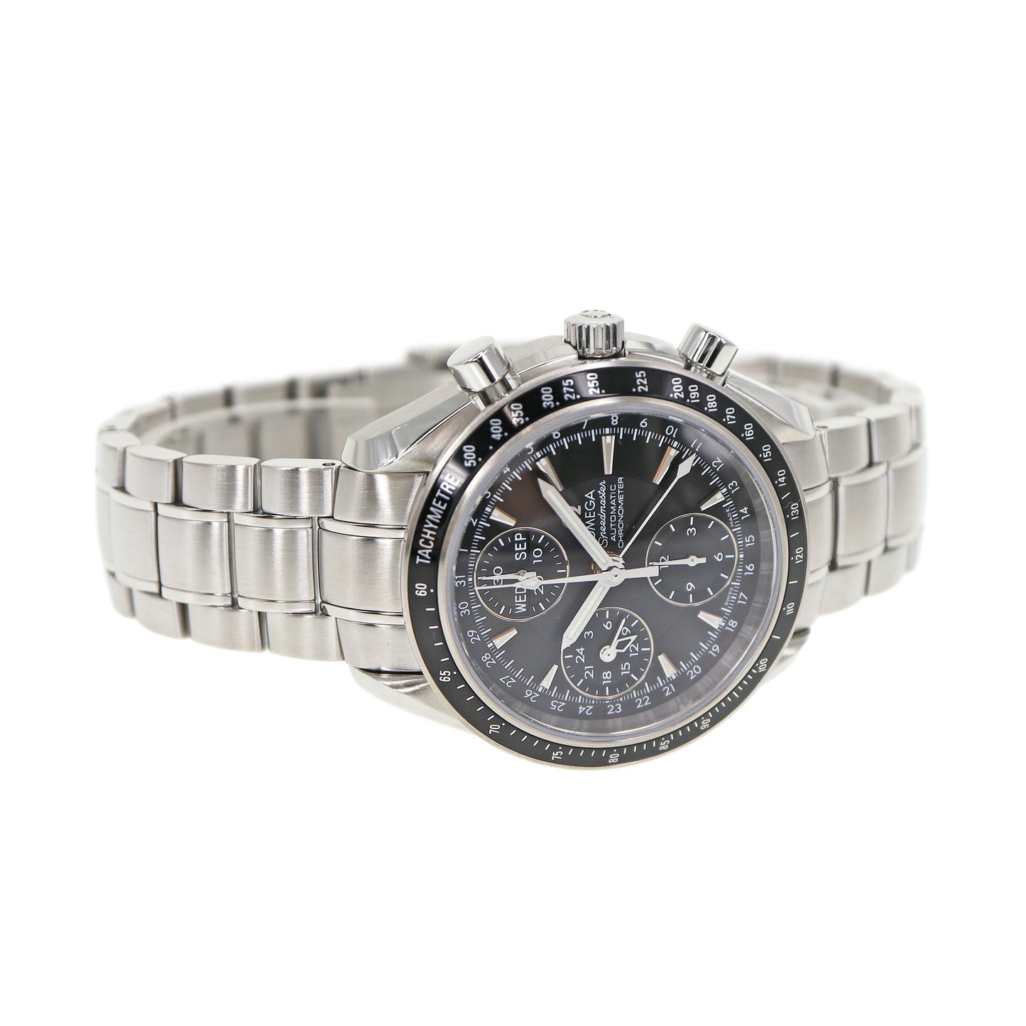 Omega Speedmaster Triple Calendar 3220.5 Black Men'S Used Watch #51120