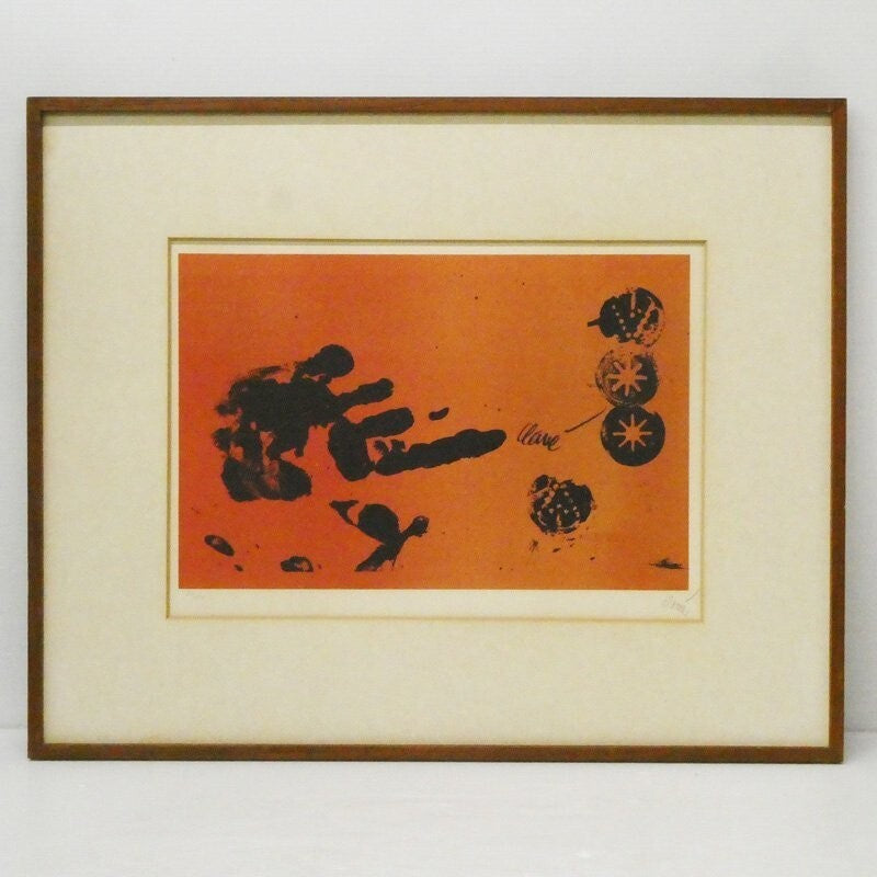 Antoni Clave "Coverture Dun Catalogue" Limited Edition Lithograph 34/100 Framed