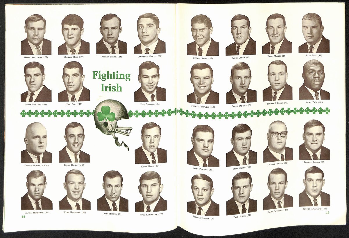 1966 Michigan State Vs Notre Dame College