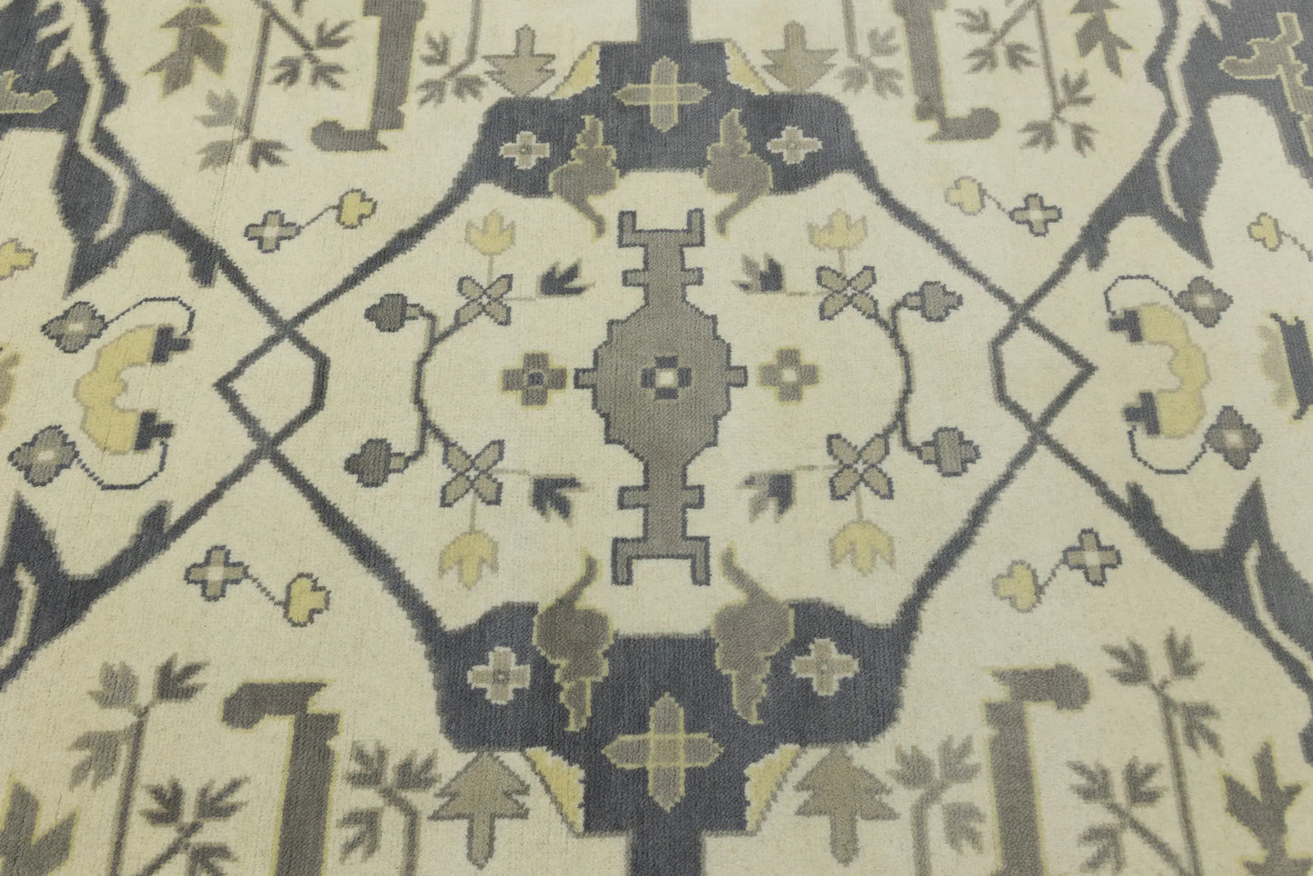 Handmade Oushak Oriental Rug 12X15 Ft Oversized