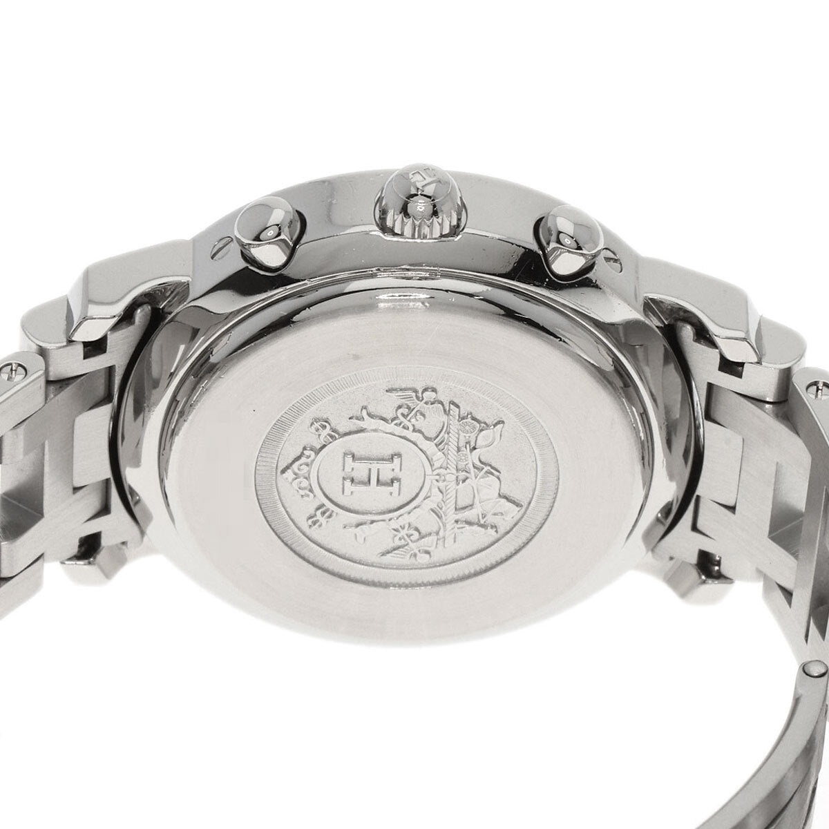 Hermes Clipper Chrono Watches Cl1.310 Stainless Steel/Stainless Steel Ladies