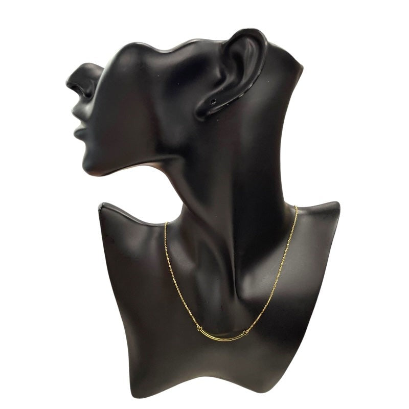 Tiffany & Co. T Smile Small Necklace Gold 750