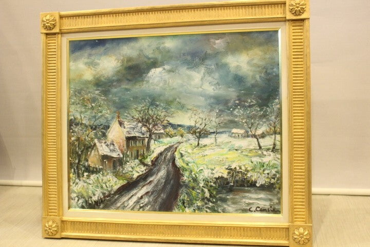 Constant Censier (France) 'Snowy Landscape'