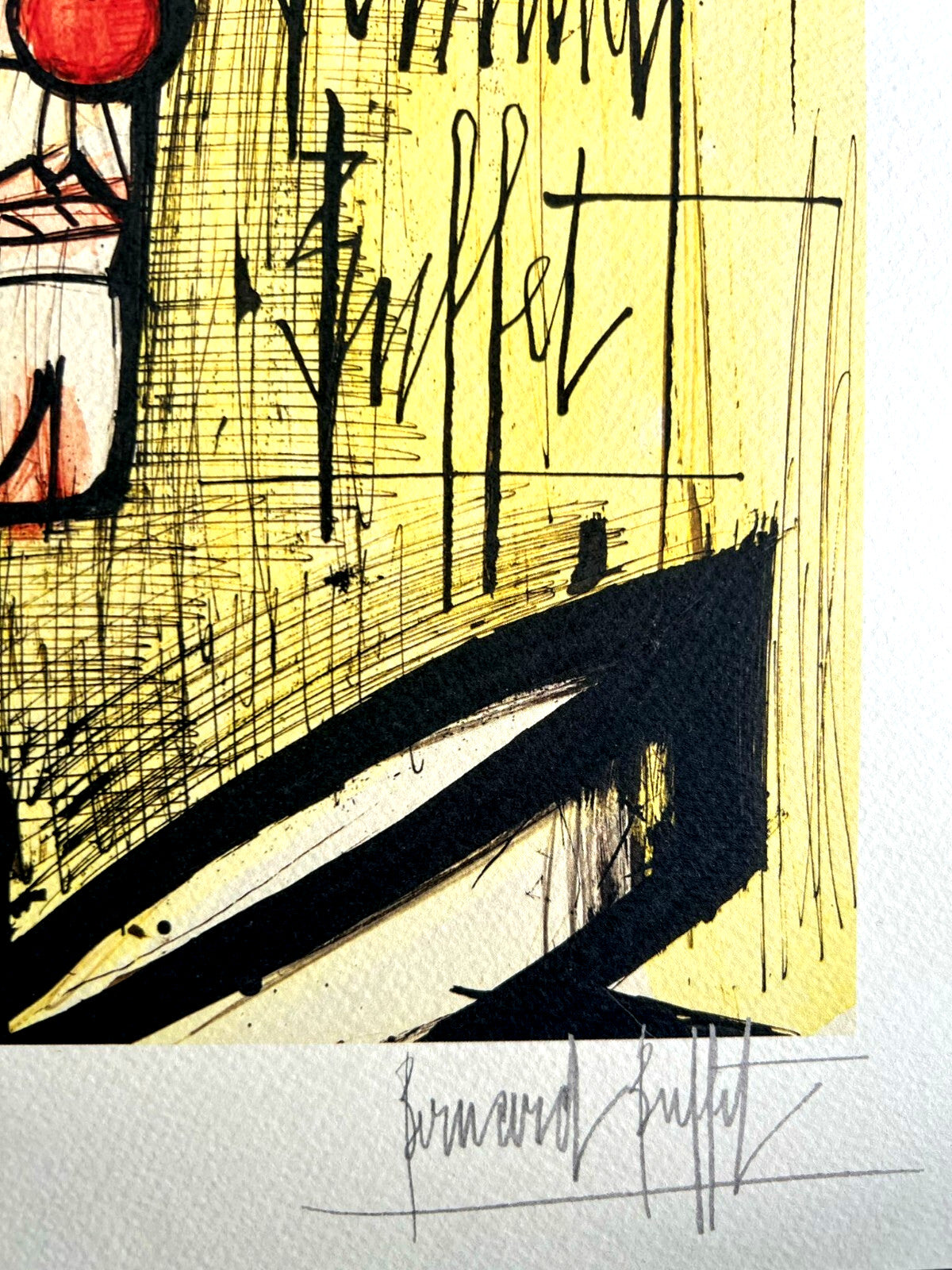 Bernard Buffet Lithograph Certified Coa Signed In