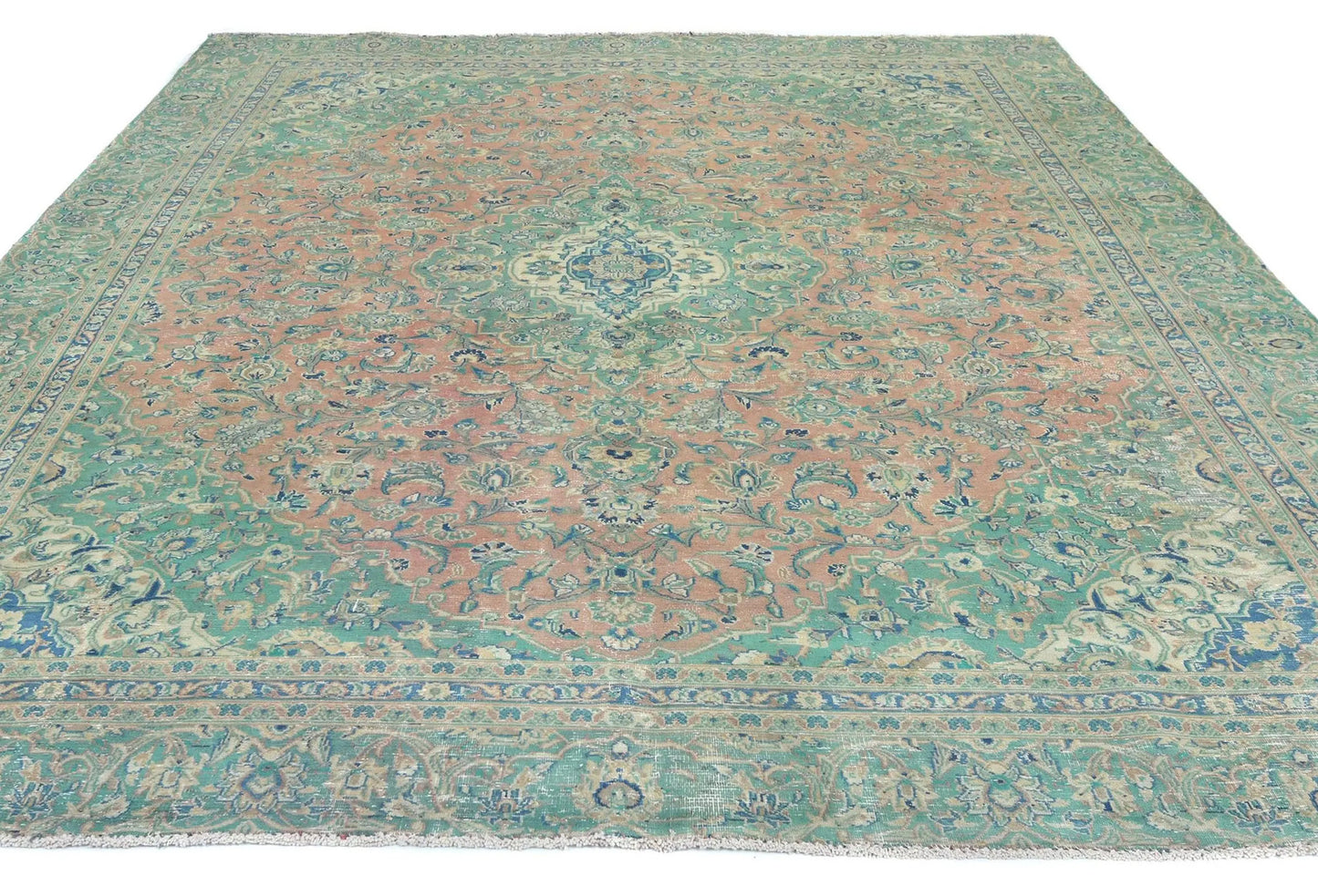 Handmade Semi-Antique Distressed Vintage Oriental
