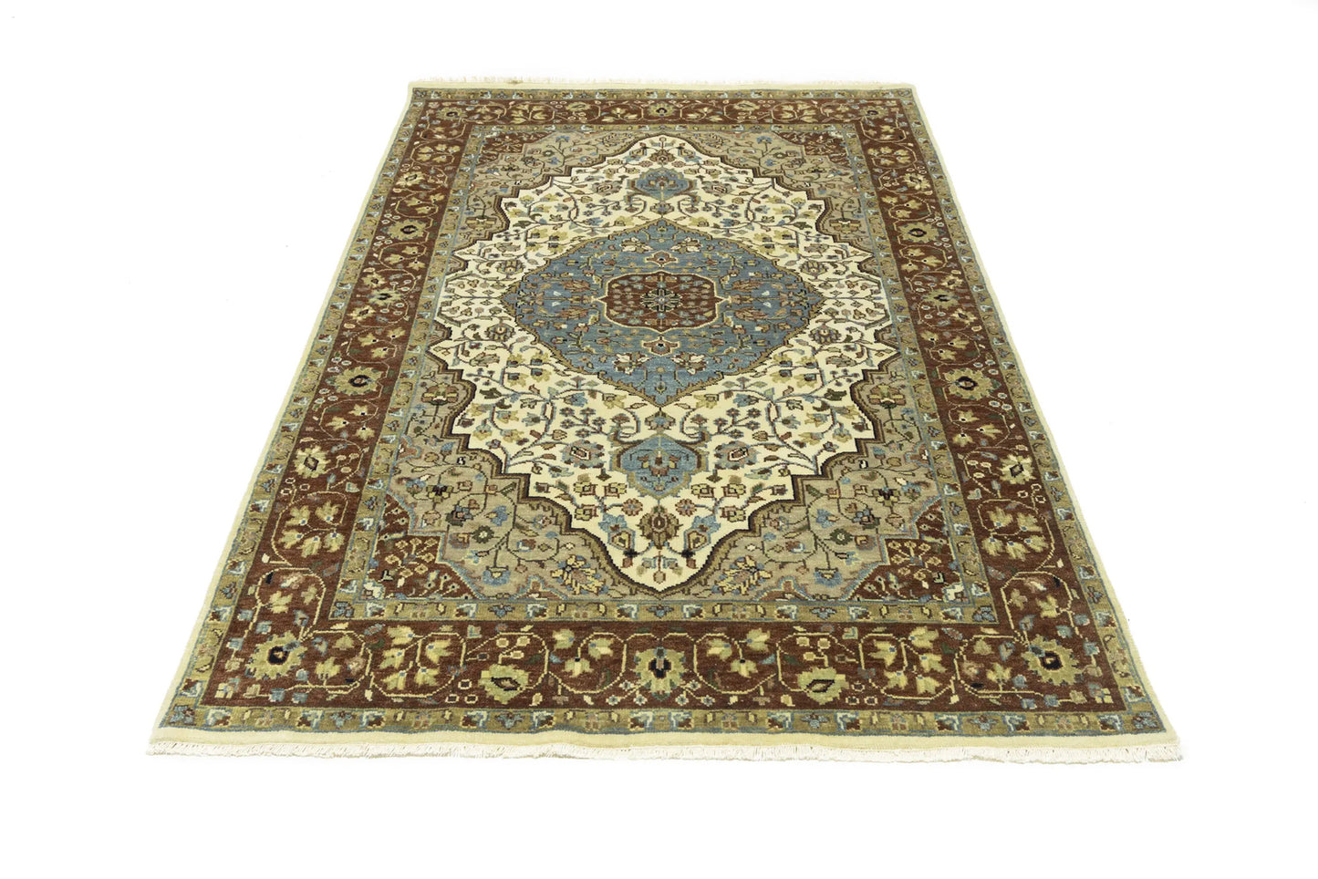 5X8 Ft Handmade Heriz Serapi Oriental Rug Classic