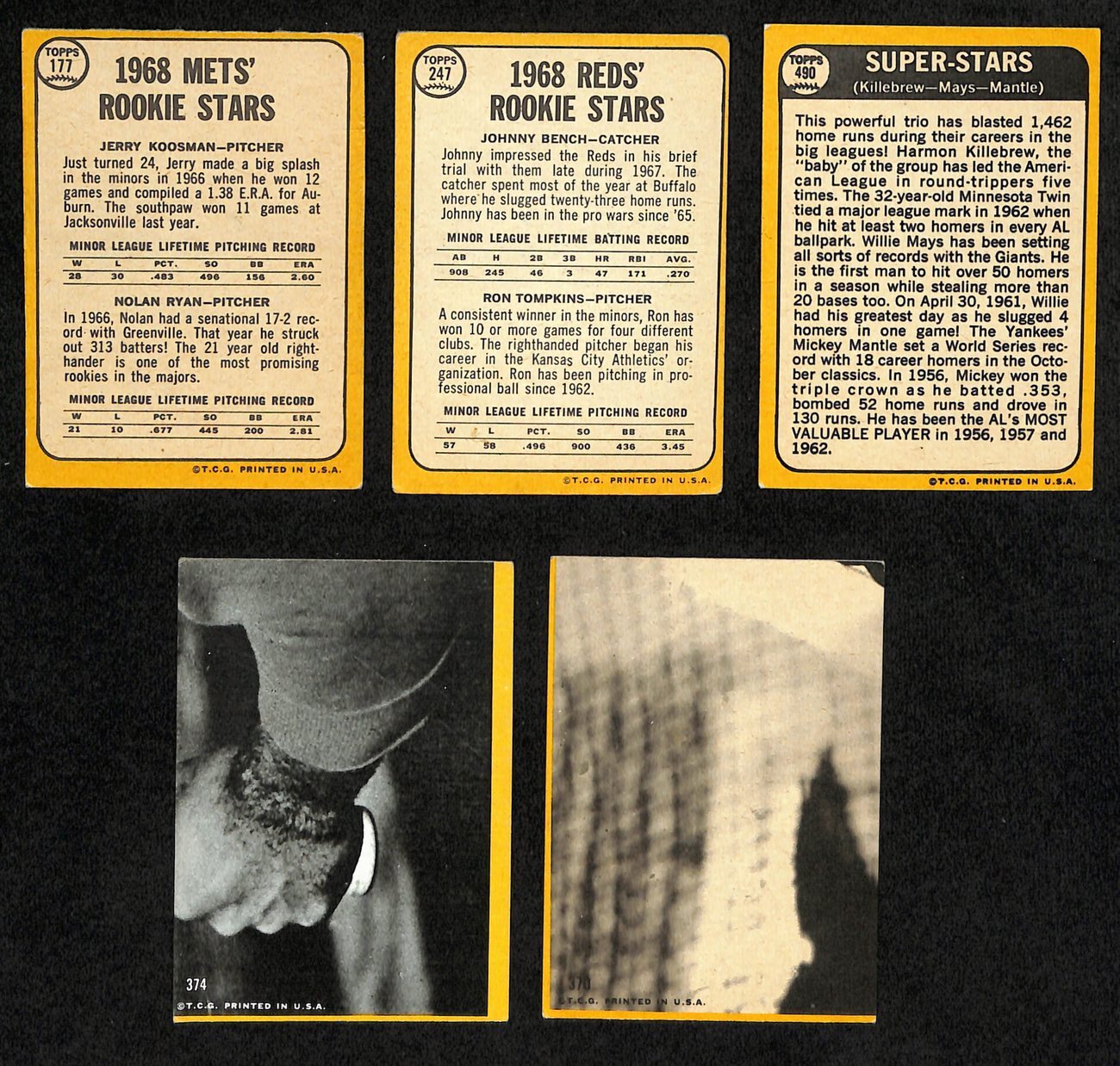 1968 Topps Baseball Card Complete Set (1-598)