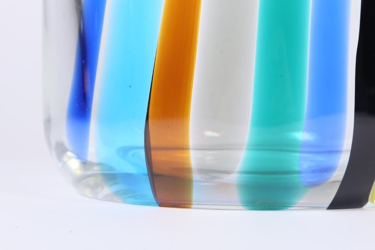 Archimede Seguso Murano Glass Flower Large Vase