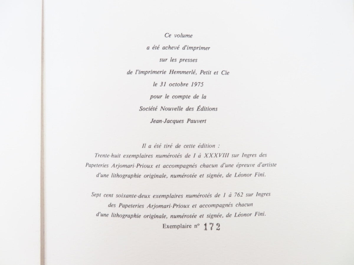 Pauline Reage Histoire D'O 1975 1St Edition