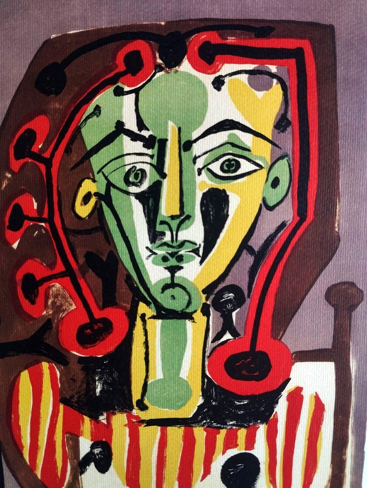 Pablo-Picasso Signed Numbered Pencil Coa Lithograph Cancelled