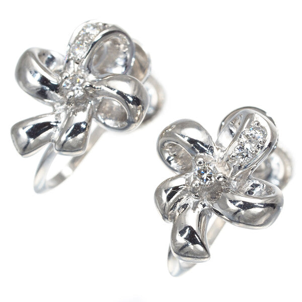 Tasaki Earrings Diamond 0.02Ct/0.02Ct Flower 900