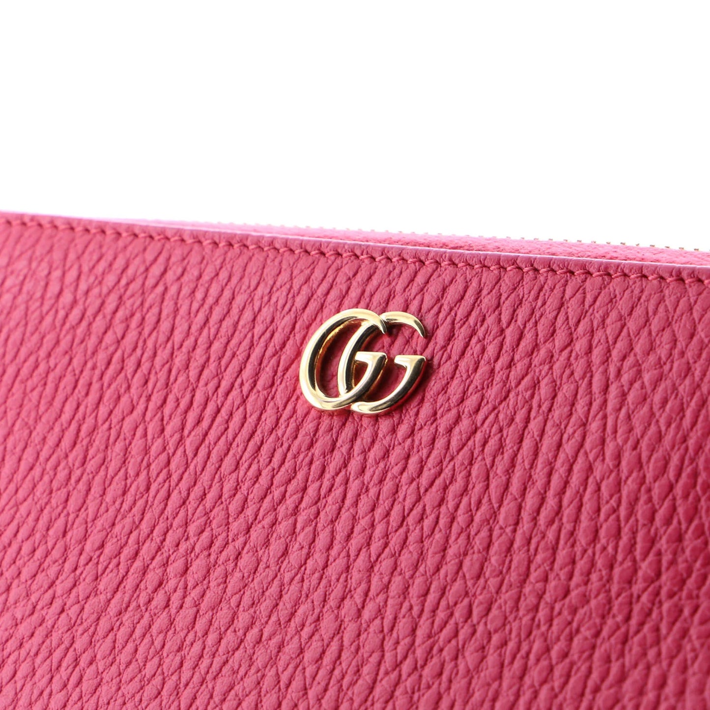 Gucci Gg Marmont Zip Around Wallet Leather