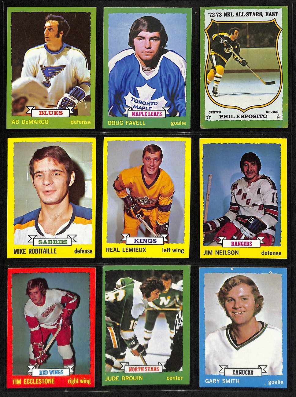 1973-74 Topps Hockey Cards Complete Set (1-198)