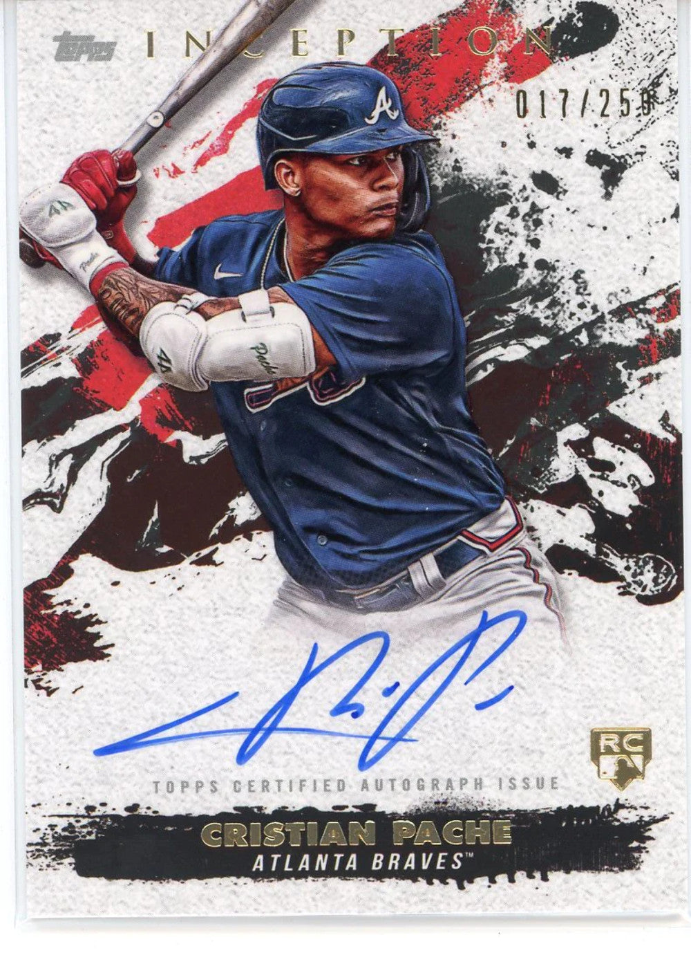 Christian Pache Autographed 2021 Topps Inception Rookie Card #Resa-Cpa