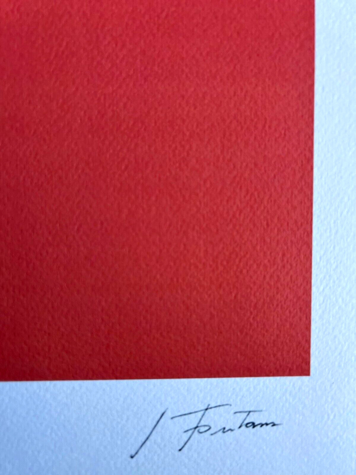 Lucio Fontana Lithograph 1978