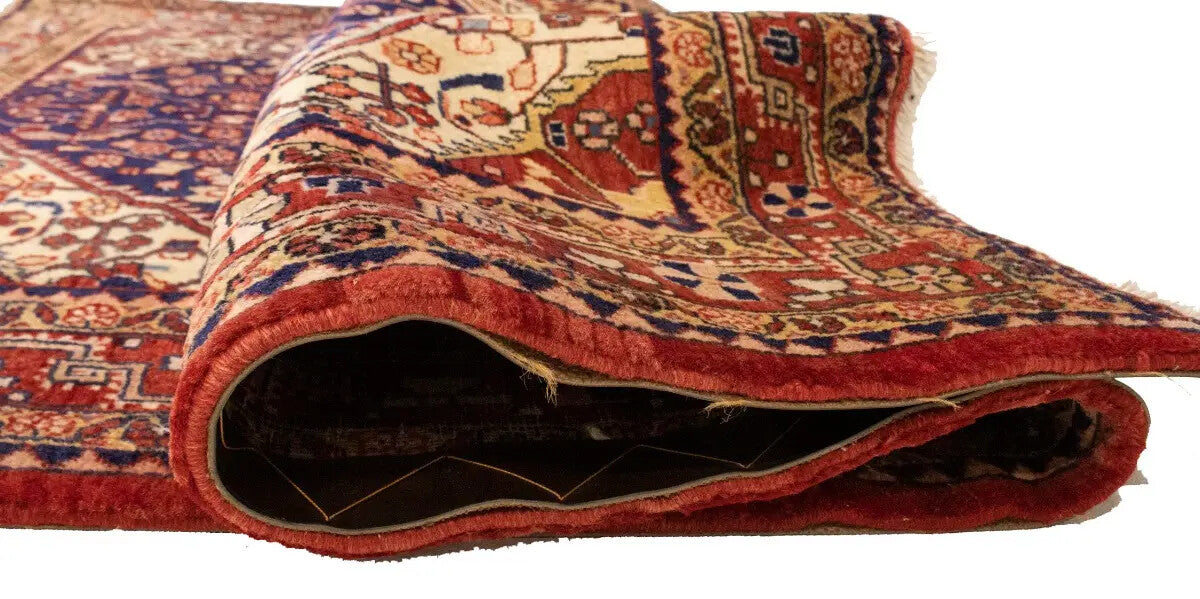 Vintage Purple-Navy Floral Style Rug Tribal
