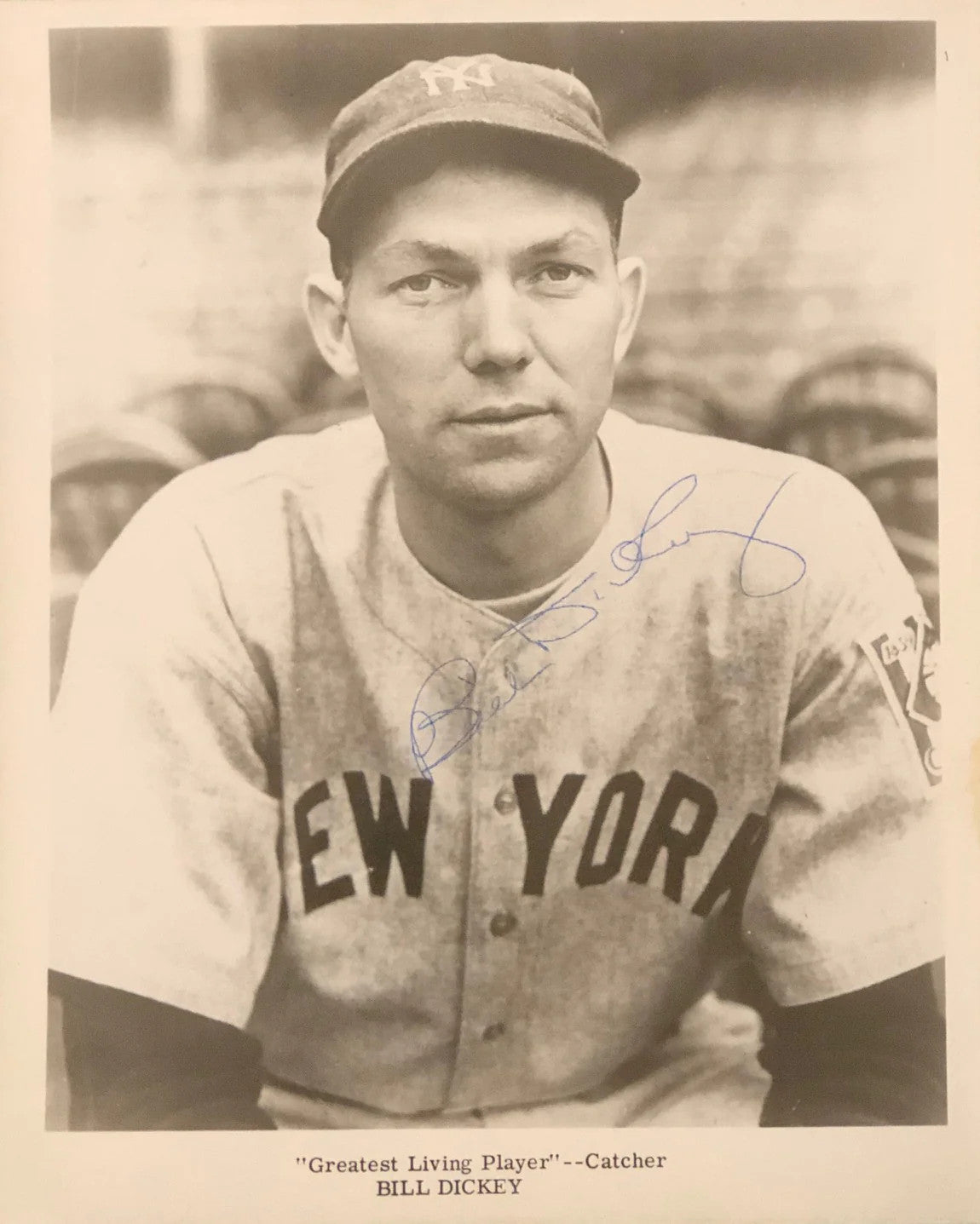 Bill Dickey Autographed 8X10 Jsa Certified Photo