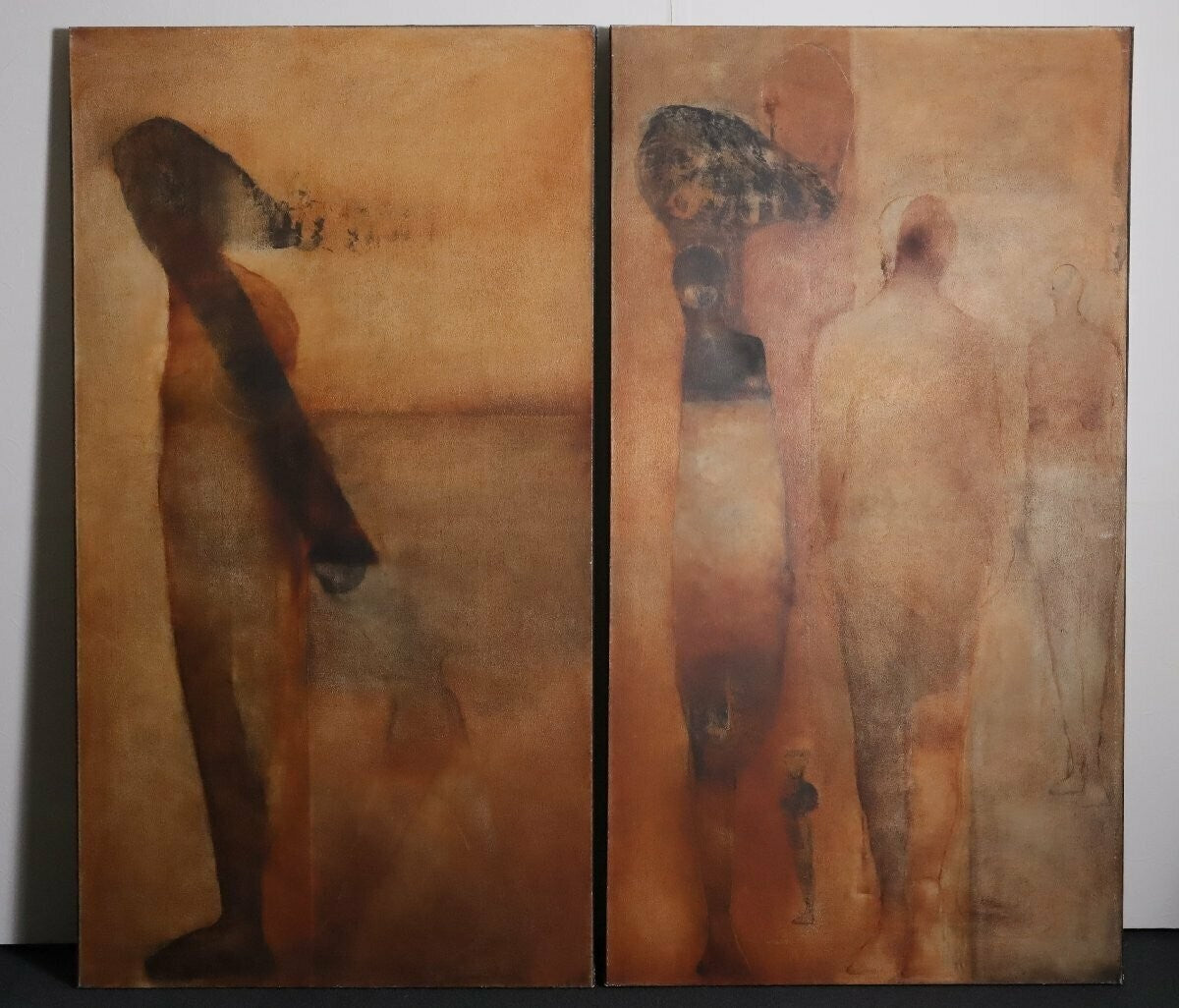 Jeff Bertoncino (American 1951-) Unique Original Painting Oil On Canvas Signed