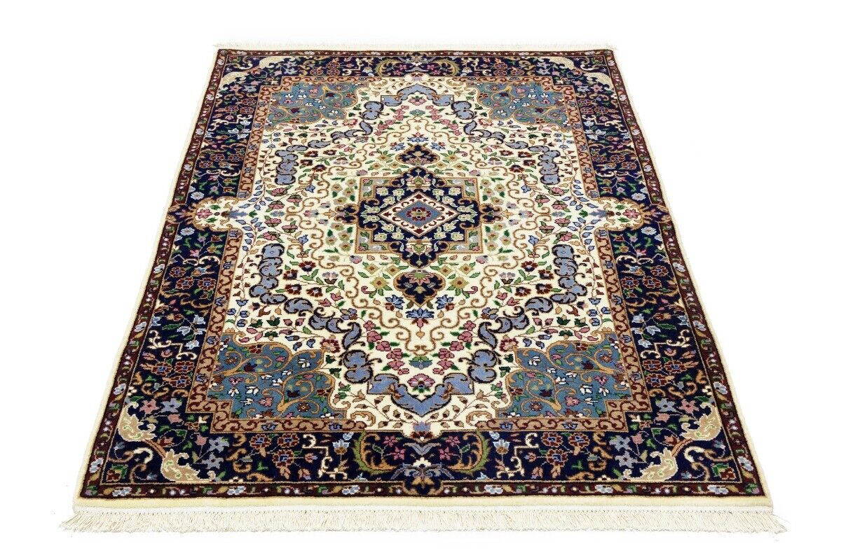 Hand-Knotted Kirman Classic Floral Design