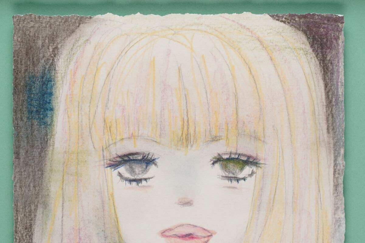 Ado Mizumori - Girl Original Lithograph Signed