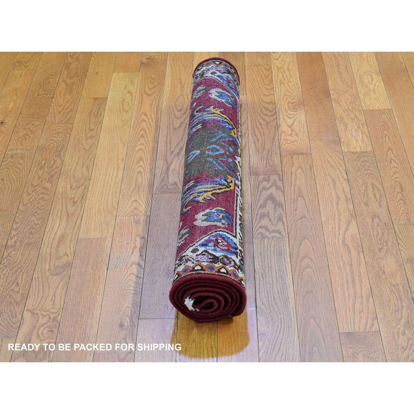 3'7"X5' New Farsian Karabakjon Flower Bouquet Handknotted Wool Clean Rug