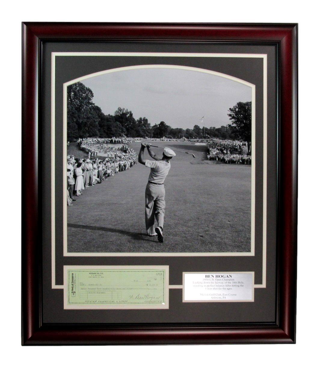 Ben Hogan 1950 U.S. Open Signed/Auto 16X20 Photo Collage Framed Beckett 197591