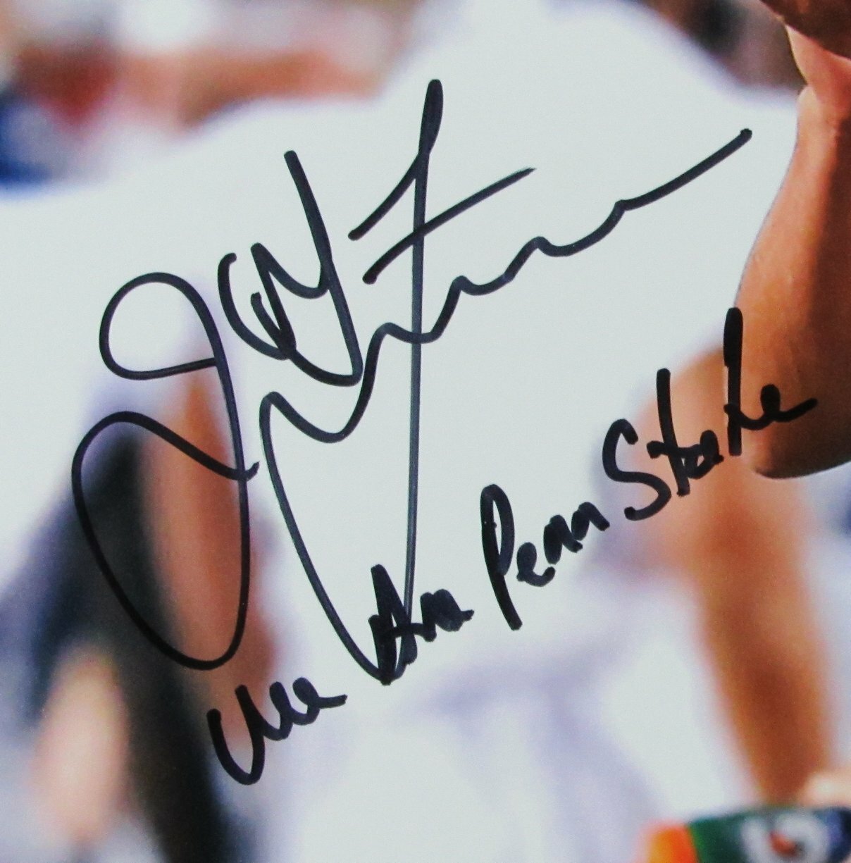 James Franklin Penn State Signed/Inscribed 16X20 Photo Framed Jsa 164007