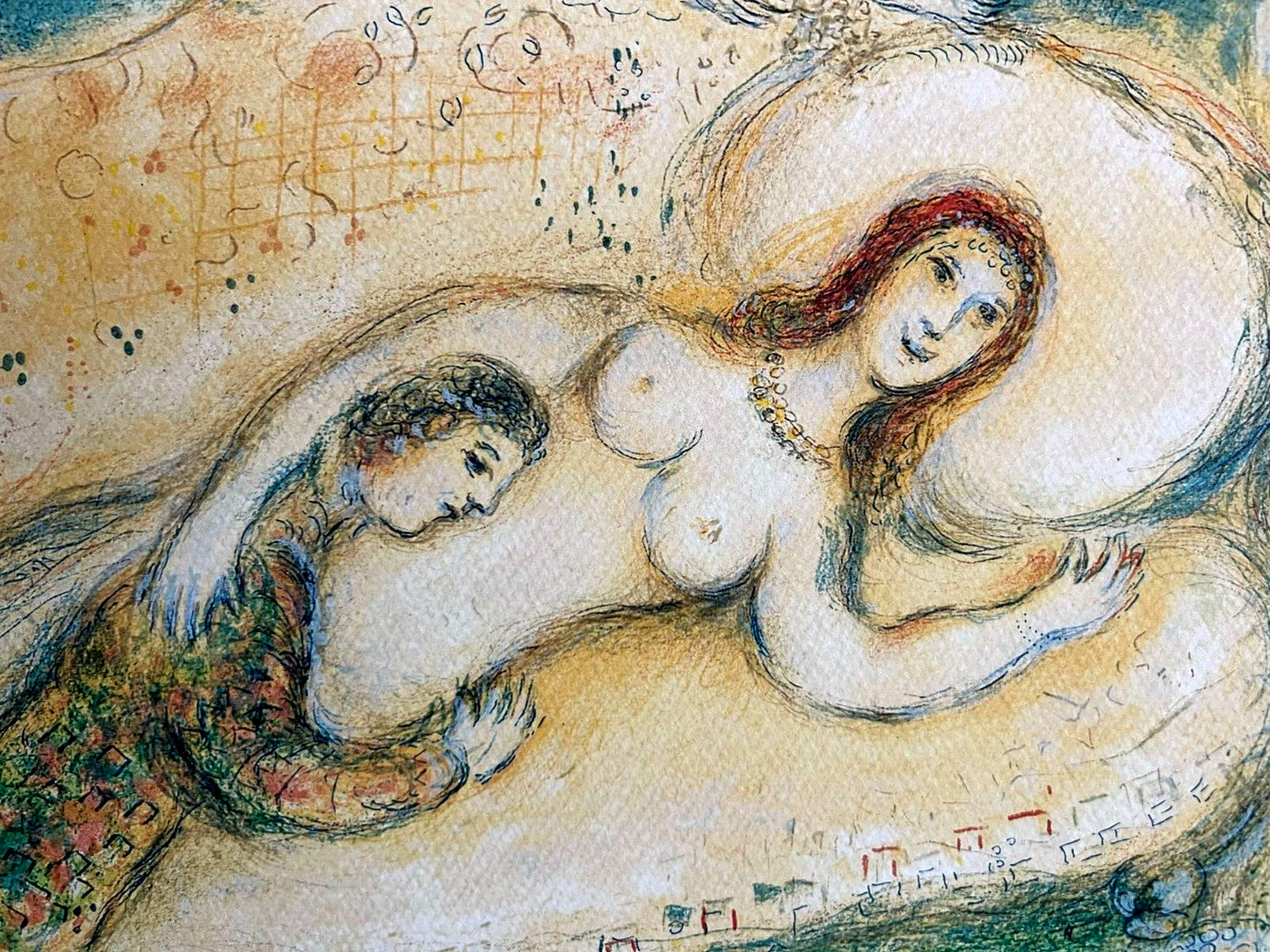 Marc Chagall Lithograph Handmade