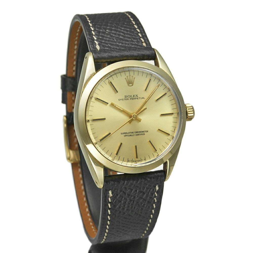 Rolex Oyster Perpetual 1024 Gold Men'S Used Watch #722814