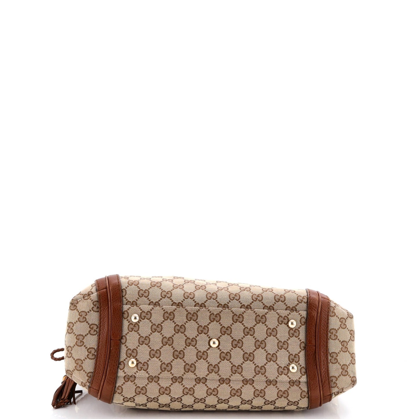 Gucci Bella Hobo Gg Canvas With Leather Medium