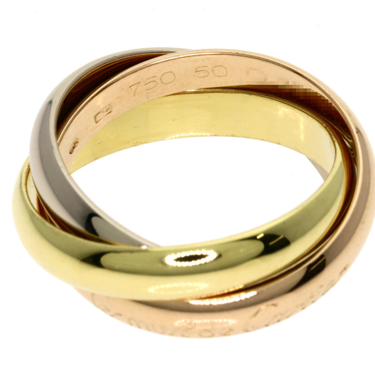 Cartier Ring Trinity #50 K18 Yellow Gold 18K