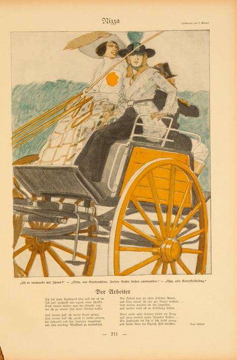 Simplicissimus 1913 By Kainer Nizza On Linen Original