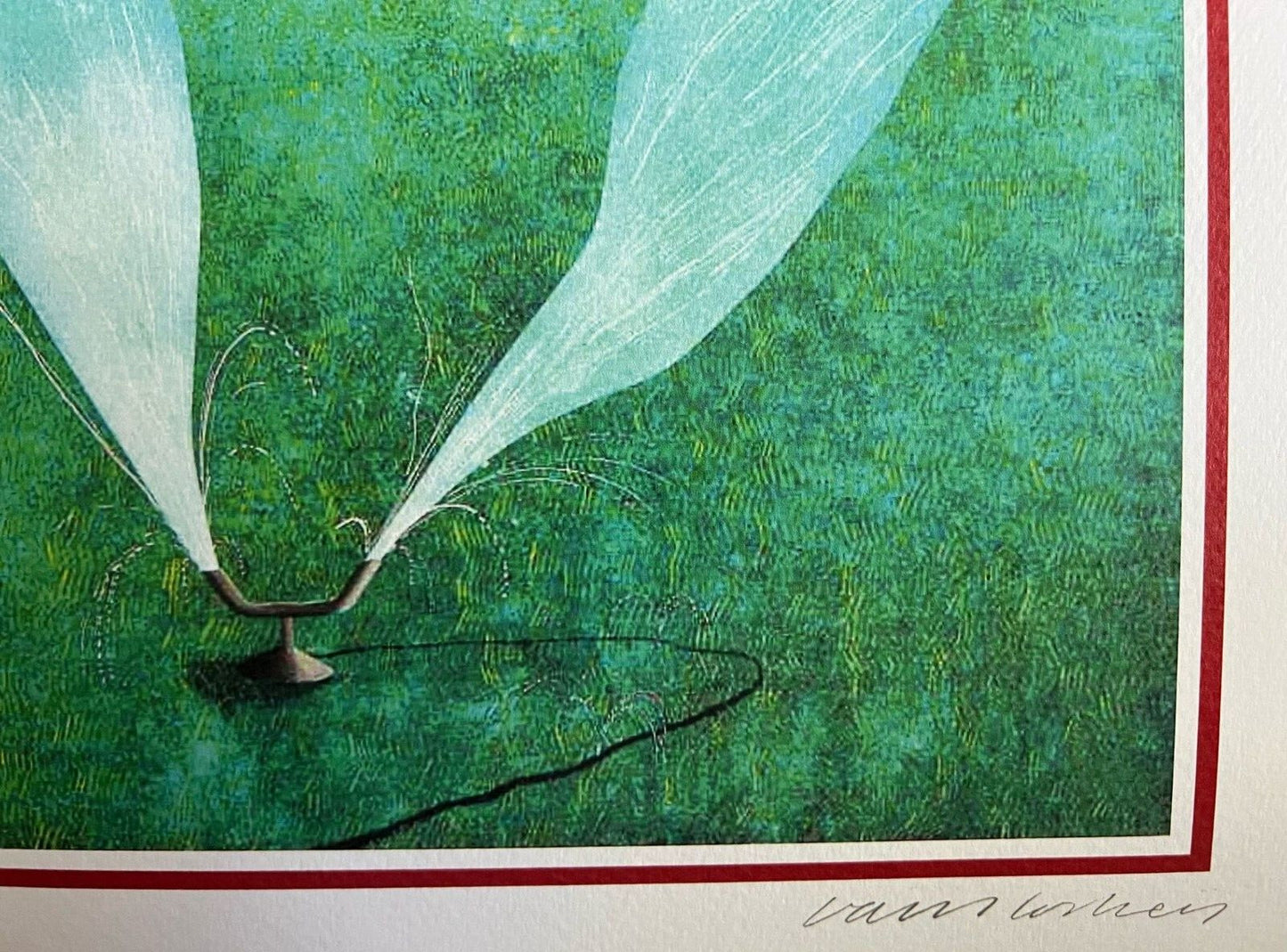David Hockney Lithograph ( Signed Coa) Hand