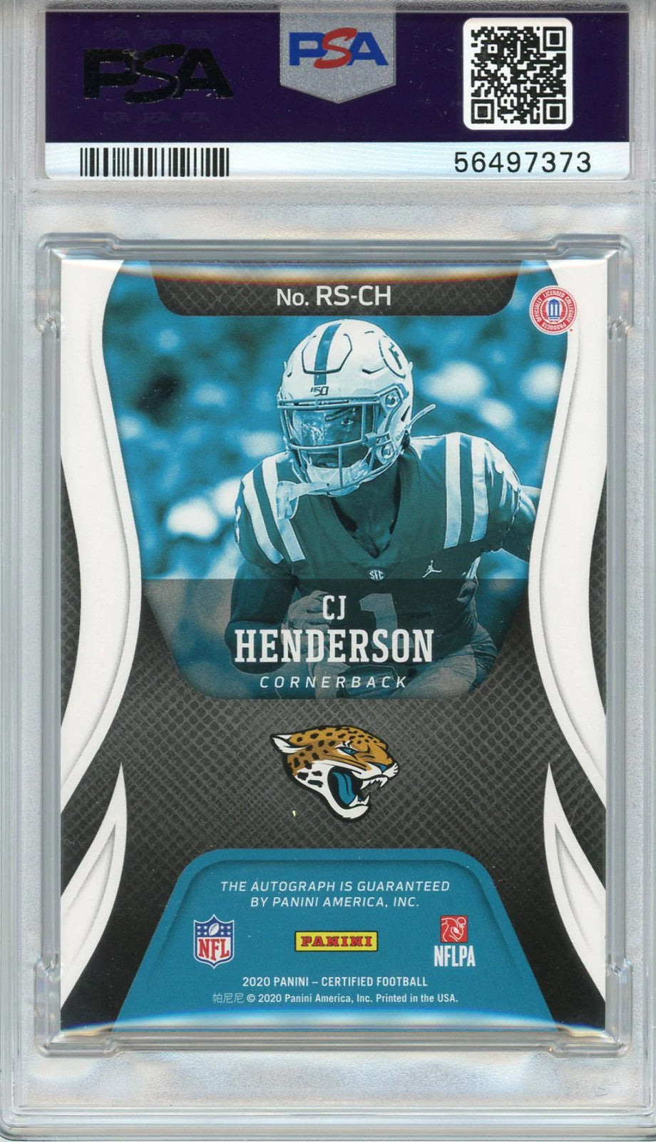 Cj Henderson Autographed 2020 Panini Certified Orange Etch Rookie Card #Rsch (Ps